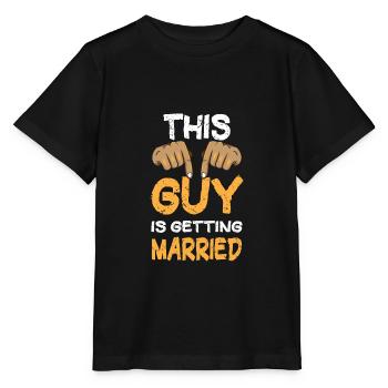 This Guy Is Getting Married Engagement Bachelor - Stanley/Stella Kinder T-Shirt MINI CREATOR  - Schwarz - Vorne - Mikhail (115cm)