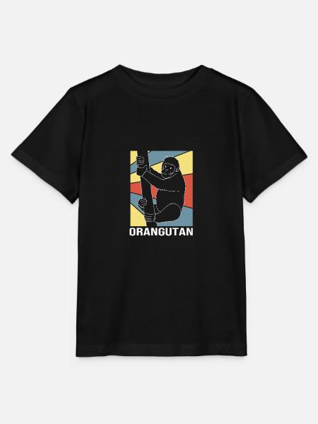 Orang Utan - Stanley/Stella Kinder T-Shirt MINI CREATOR  - Schwarz