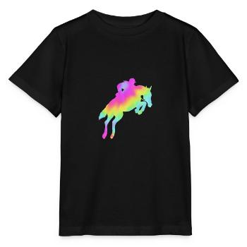 Saut d’obstacles Saut d’obstacles - T-shirt bio MINI CREATOR Stanley/Stella Enfant - noir - Devant - Mikhail (115cm)
