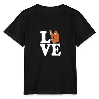 Orang-outan - T-shirt bio MINI CREATOR Stanley/Stella Enfant - noir - Devant - Mikhail (115cm)