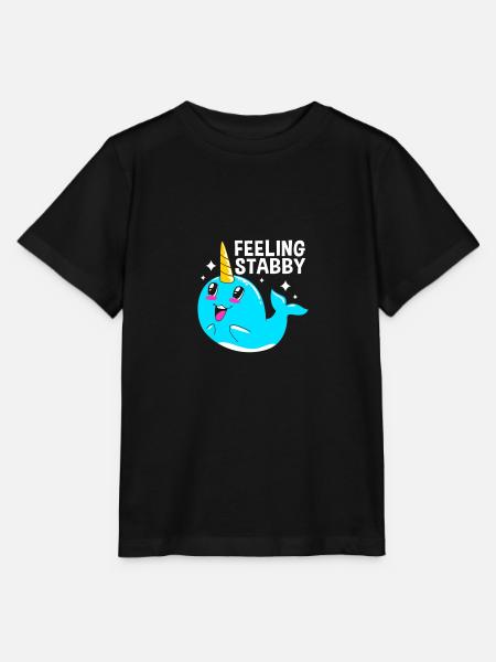 Narwal - Stanley/Stella Kinder T-Shirt MINI CREATOR - Schwarz