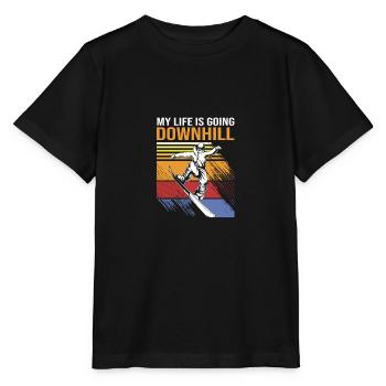 Snowboard Snowboard Vacances snowboard Snowboarders - T-shirt bio MINI CREATOR Stanley/Stella Enfant - noir - Devant - Mikhail (115cm)