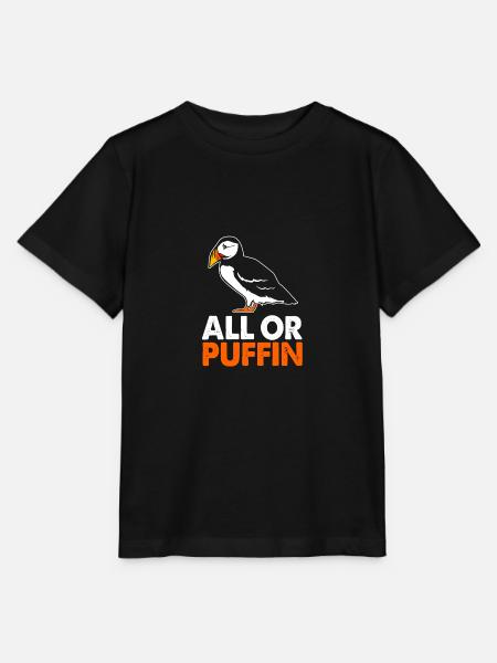 Papageientaucher Puffin - Stanley/Stella Kinder T-Shirt MINI CREATOR  - Schwarz