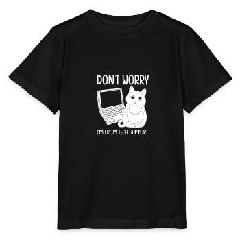 Tech Support - Stanley/Stella MINI CREATOR Kids’ T-Shirt - black - Front - Mikhail (115cm)