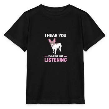 Rat Terrier - Stanley/Stella Kinder T-Shirt MINI CREATOR  - Schwarz - Vorne - Mikhail (115cm)