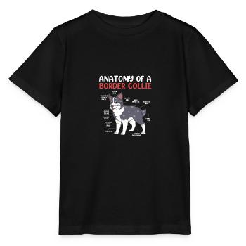 Border Collie - Stanley/Stella MINI CREATOR Kids’ T-Shirt - black - Front - Mikhail (115cm)