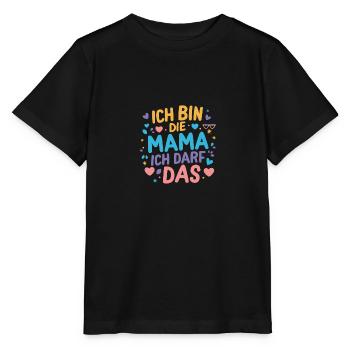 Mama Muttertag Geschenk Beste Mama Baby - Stanley/Stella Kinder T-Shirt MINI CREATOR  - Schwarz - Vorne - Mikhail (115cm)