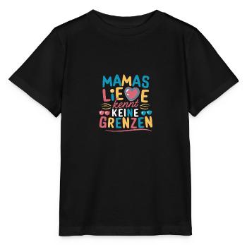 Mamas Liebe Muttertag Geburtstag Weihnachten Beste - Stanley/Stella Kinder T-Shirt MINI CREATOR  - Schwarz - Vorne - Mikhail (115cm)