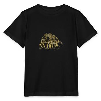Motifs illustrés avec tortue - T-shirt bio MINI CREATOR Stanley/Stella Enfant - noir - Devant - Mikhail (115cm)