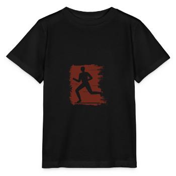 Joggen - Laufen - Running Man - Fitness - Stanley/Stella Kinder T-Shirt MINI CREATOR  - Schwarz - Vorne - Mikhail (115cm)
