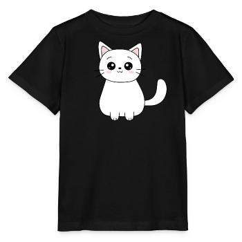 Kawaii Katze Kätzchen Geschenkideen Weihnachten - Stanley/Stella Kinder T-Shirt MINI CREATOR  - Schwarz - Vorne - Mikhail (115cm)