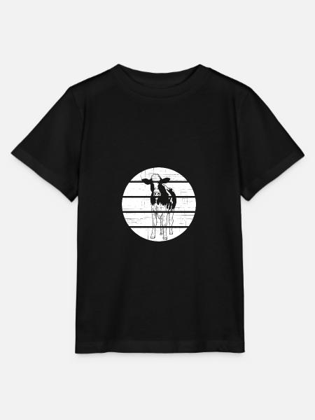 Kuh - Stanley/Stella Kinder T-Shirt MINI CREATOR - Schwarz