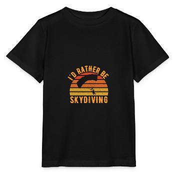 Parachutistes - T-shirt bio MINI CREATOR Stanley/Stella Enfant - noir - Devant - Mikhail (115cm)