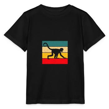 Singe - T-shirt bio MINI CREATOR Stanley/Stella Enfant - noir - Devant - Mikhail (115cm)