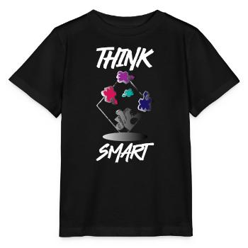 Think Smart Puzzle - Stanley/Stella MINI CREATOR Kids’ T-Shirt - black - Front - Mikhail (115cm)