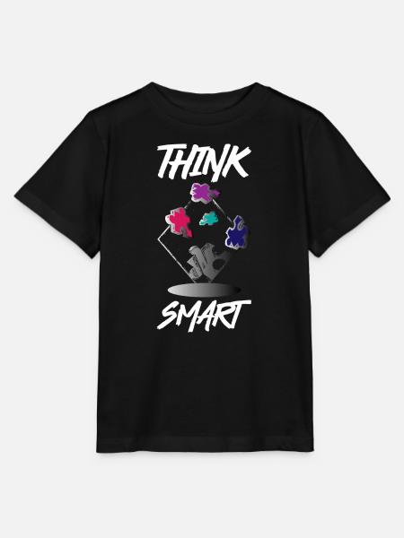 Think Smart Puzzle - Stanley/Stella Kinder T-Shirt MINI CREATOR  - Schwarz