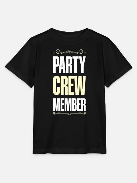 Party Crew - Stanley/Stella Kinder T-Shirt MINI CREATOR  - Schwarz