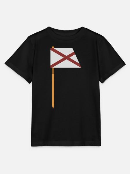 Alabama-Flagge - Stanley/Stella Kinder T-Shirt MINI CREATOR - Schwarz