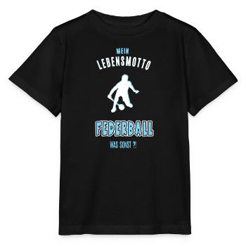 Federball Spieler Bester Federballer Geburtstag - Stanley/Stella Kinder T-Shirt MINI CREATOR  - Schwarz - Vorne - Mikhail (115cm)