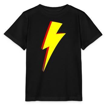 Lightning Bolt Cartoon Style - Stanley/Stella MINI CREATOR Kids’ T-Shirt - black - Front - Mikhail (115cm)