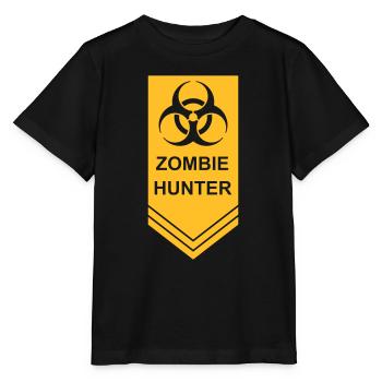 chasseur de zombies citation d’Halloween - T-shirt bio MINI CREATOR Stanley/Stella Enfant - noir - Devant - Mikhail (115cm)