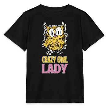 Passionné d’oiseaux de proie Ornithologue nocturne O - T-shirt bio MINI CREATOR Stanley/Stella Enfant - noir - Devant - Mikhail (115cm)