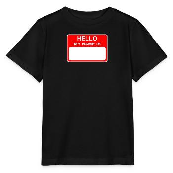 Hallo, mein Name ist - Stanley/Stella Kinder T-Shirt MINI CREATOR  - Schwarz - Vorne - Mikhail (115cm)