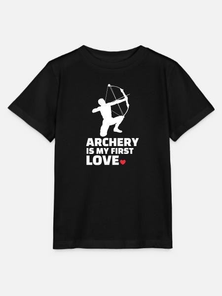 Ich Liebe Bogenschießen Stylish Bogenschießen - Stanley/Stella Kinder T-Shirt MINI CREATOR  - Schwarz