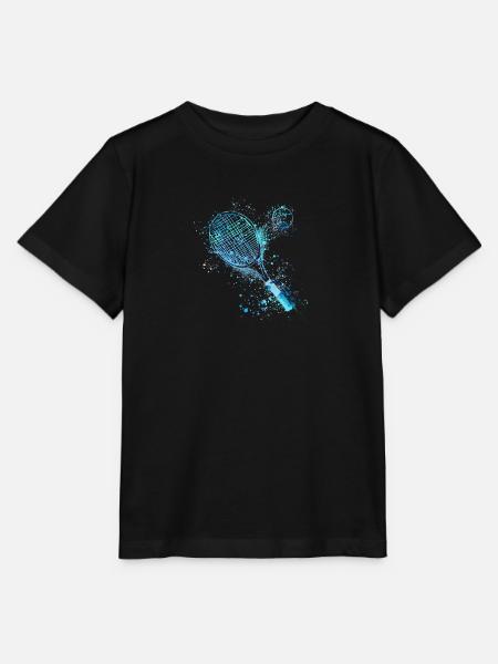 tennis,aufschlag, aquarell, tennisspieler,blau - Stanley/Stella Kinder T-Shirt MINI CREATOR  - Schwarz