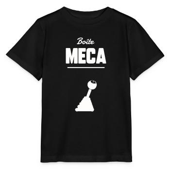 Boîte meca - T-shirt bio MINI CREATOR Stanley/Stella Enfant - noir - Devant - Mikhail (115cm)