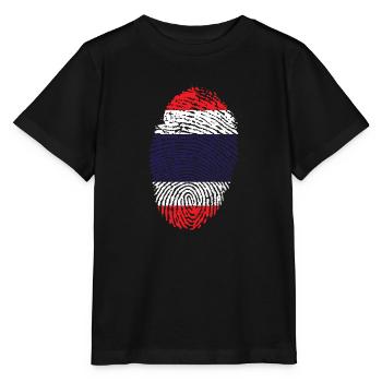 Empreintes digitales - Thaïlande - T-shirt bio MINI CREATOR Stanley/Stella Enfant - noir - Devant - Mikhail (115cm)