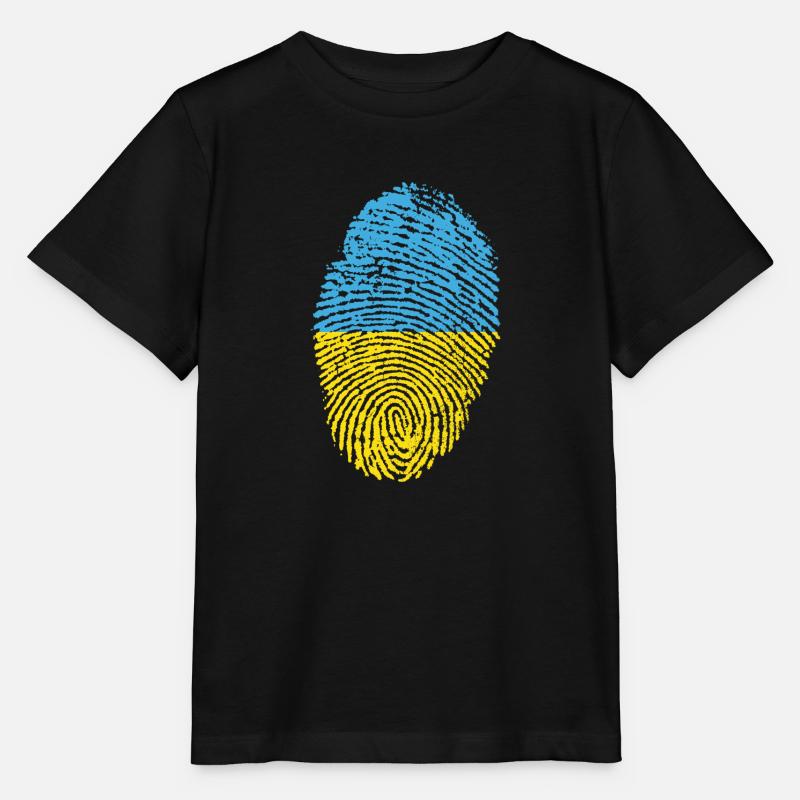 Empreintes digitales - Ukraine - T-shirt bio MINI CREATOR Stanley/Stella Enfant - noir