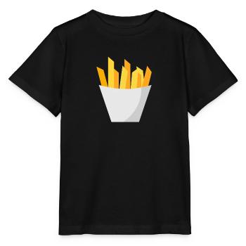 French fries - Stanley/Stella MINI CREATOR Kids’ T-Shirt - black - Front - Mikhail (115cm)