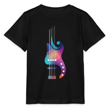 Bass Lover | Basse | Coloré - T-shirt bio MINI CREATOR Stanley/Stella Enfant - noir - Devant - Mikhail (115cm)