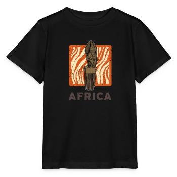 Afro Comb Hair Ebony Africa Culture Gift - Stanley/Stella MINI CREATOR Kids’ T-Shirt - black - Front - Mikhail (115cm)