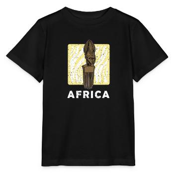 Afro Comb Hair Ebony Africa Culture Gift - Stanley/Stella MINI CREATOR Kids’ T-Shirt - black - Front - Mikhail (115cm)