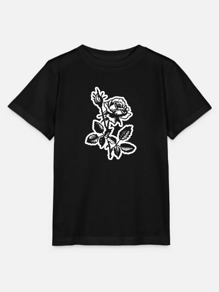 Rose Blume - Stanley/Stella Kinder T-Shirt MINI CREATOR  - Schwarz