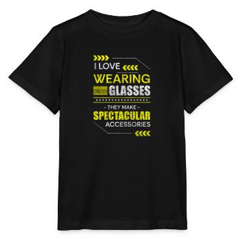 Porteur de lunettes Opticien Opticien Dioptrie - T-shirt bio MINI CREATOR Stanley/Stella Enfant - noir - Devant - Mikhail (115cm)
