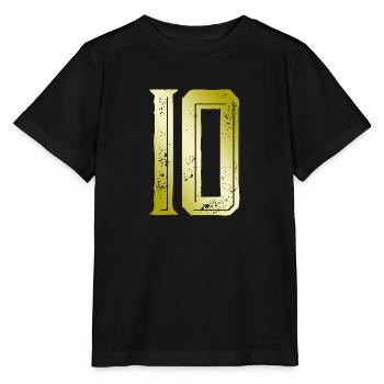 Symbole de 10 chiffres - T-shirt bio MINI CREATOR Stanley/Stella Enfant - noir - Devant - Mikhail (115cm)