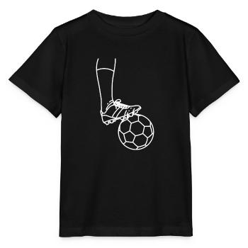 Fußball Fußballspieler Fußballer Torwart Stürmer - Stanley/Stella Kinder T-Shirt MINI CREATOR  - Schwarz - Vorne - Mikhail (115cm)