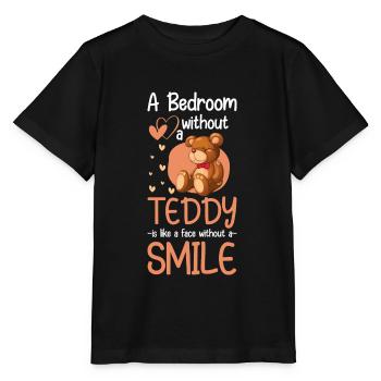 Bär Spielzeug Kuschelbär - Stanley/Stella Kinder T-Shirt MINI CREATOR  - Schwarz - Vorne - Mikhail (115cm)