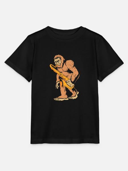 Saxophon Saxophonist - Stanley/Stella Kinder T-Shirt MINI CREATOR - Schwarz
