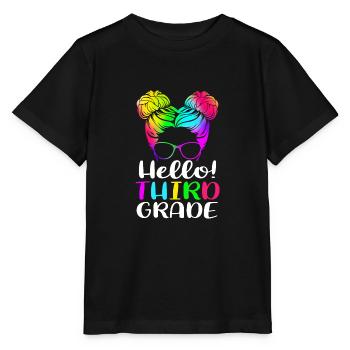3rd Grade - Stanley/Stella MINI CREATOR Kids’ T-Shirt - black - Front - Mikhail (115cm)