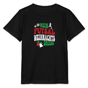 Weihnachten Futsal Spielerin Futsalspielerin Team - Stanley/Stella Kinder T-Shirt MINI CREATOR  - Schwarz - Vorne - Mikhail (115cm)