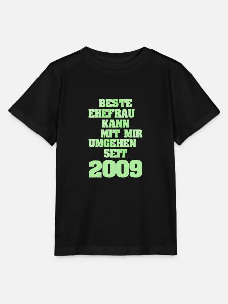 Ehefrau 2009 - Stanley/Stella Kinder T-Shirt MINI CREATOR - Schwarz