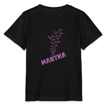 Wasser Martha - Stanley/Stella Kinder T-Shirt MINI CREATOR  - Schwarz - Vorne - Mikhail (115cm)