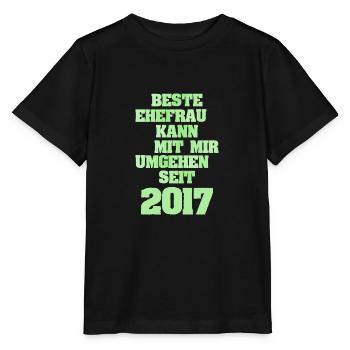 Épouse 2017 - T-shirt bio MINI CREATOR Stanley/Stella Enfant - noir - Devant - Mikhail (115cm)