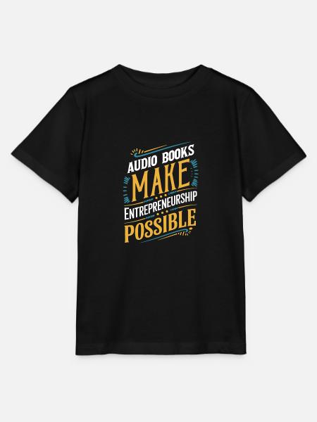 Hörbücher machen Unternehmertum möglich - Stanley/Stella Kinder T-Shirt MINI CREATOR - Schwarz