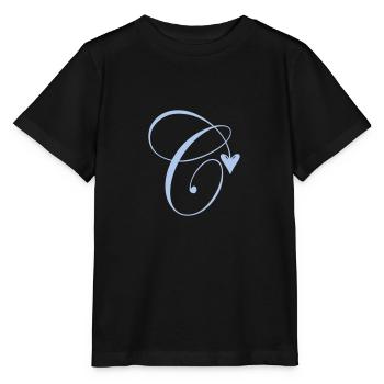 Monogramme C Vigne Coeur - T-shirt bio MINI CREATOR Stanley/Stella Enfant - noir - Devant - Mikhail (115cm)