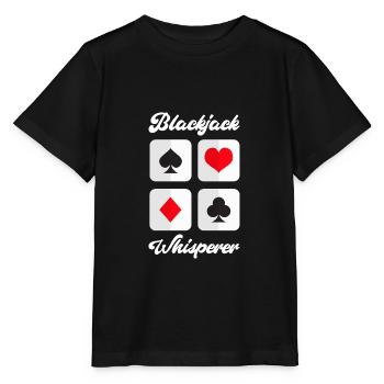 Blackjack Whisperer Funny Casino Gambling Card - Stanley/Stella Kinder T-Shirt MINI CREATOR  - Schwarz - Vorne - Mikhail (115cm)